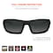 Ergodyne ODIN, Safety Glasses, Anti-Scratch & Fog-Off+, Smoke Lens, Matte Black Frame Frame, Full-Frame ODIN-AFAS - alternate 7